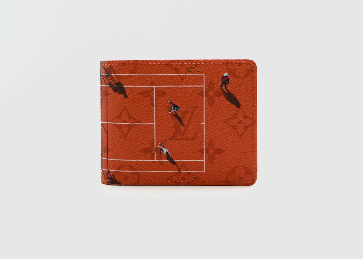 Louis Vuitton Brick Red Tennis Slender Wallet