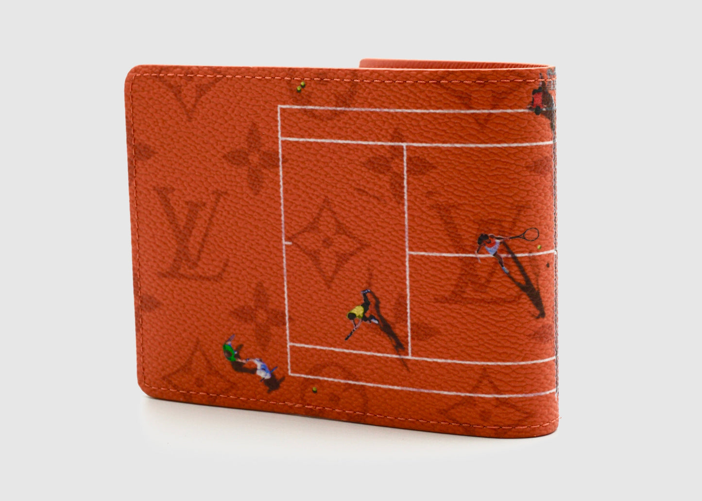 Louis Vuitton Brick Red Tennis Slender Wallet