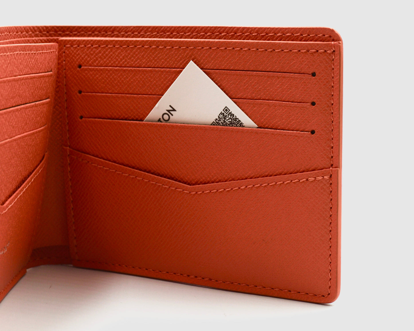 Louis Vuitton Brick Red Tennis Slender Wallet