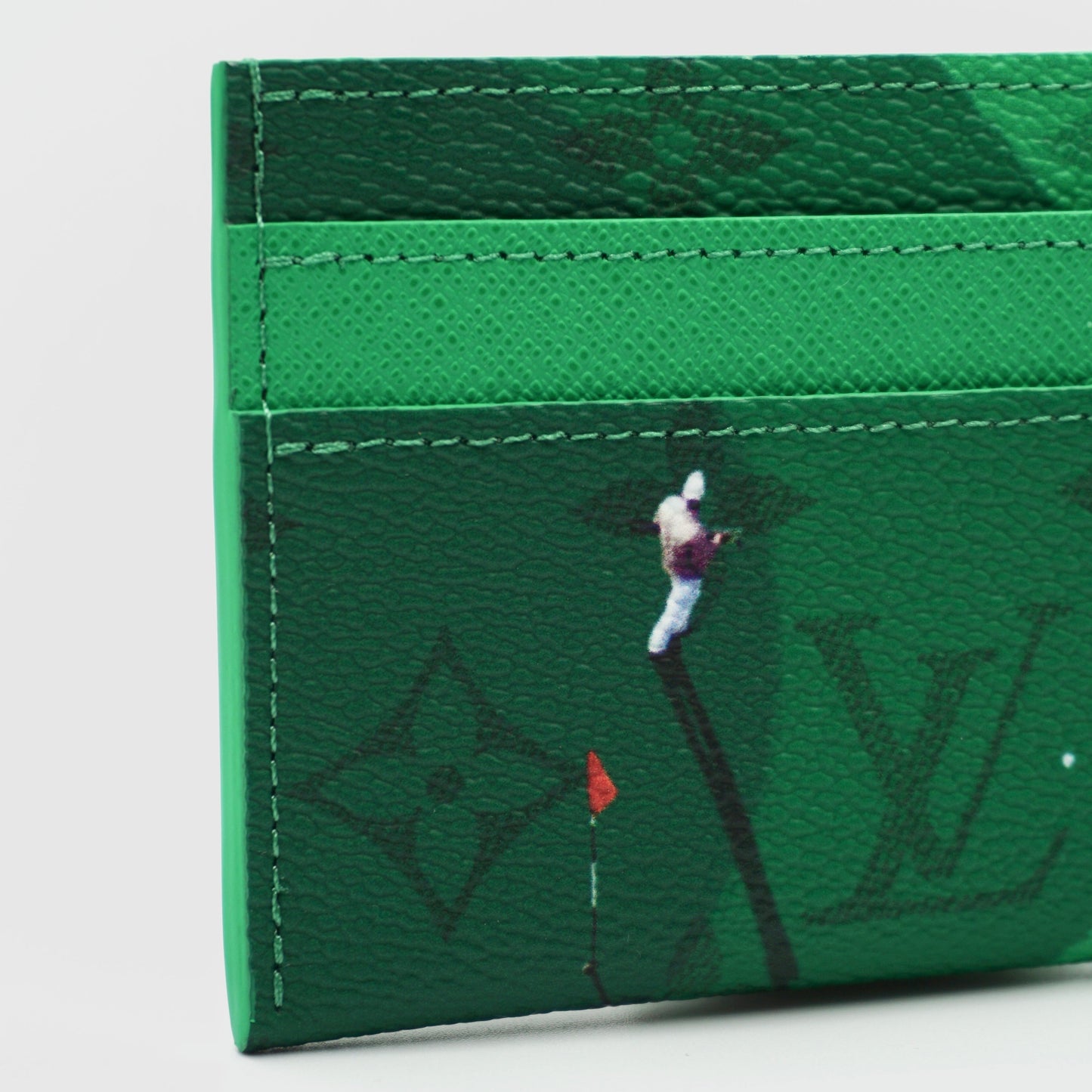 Louis Vuitton Golf Green Double Card Holder
