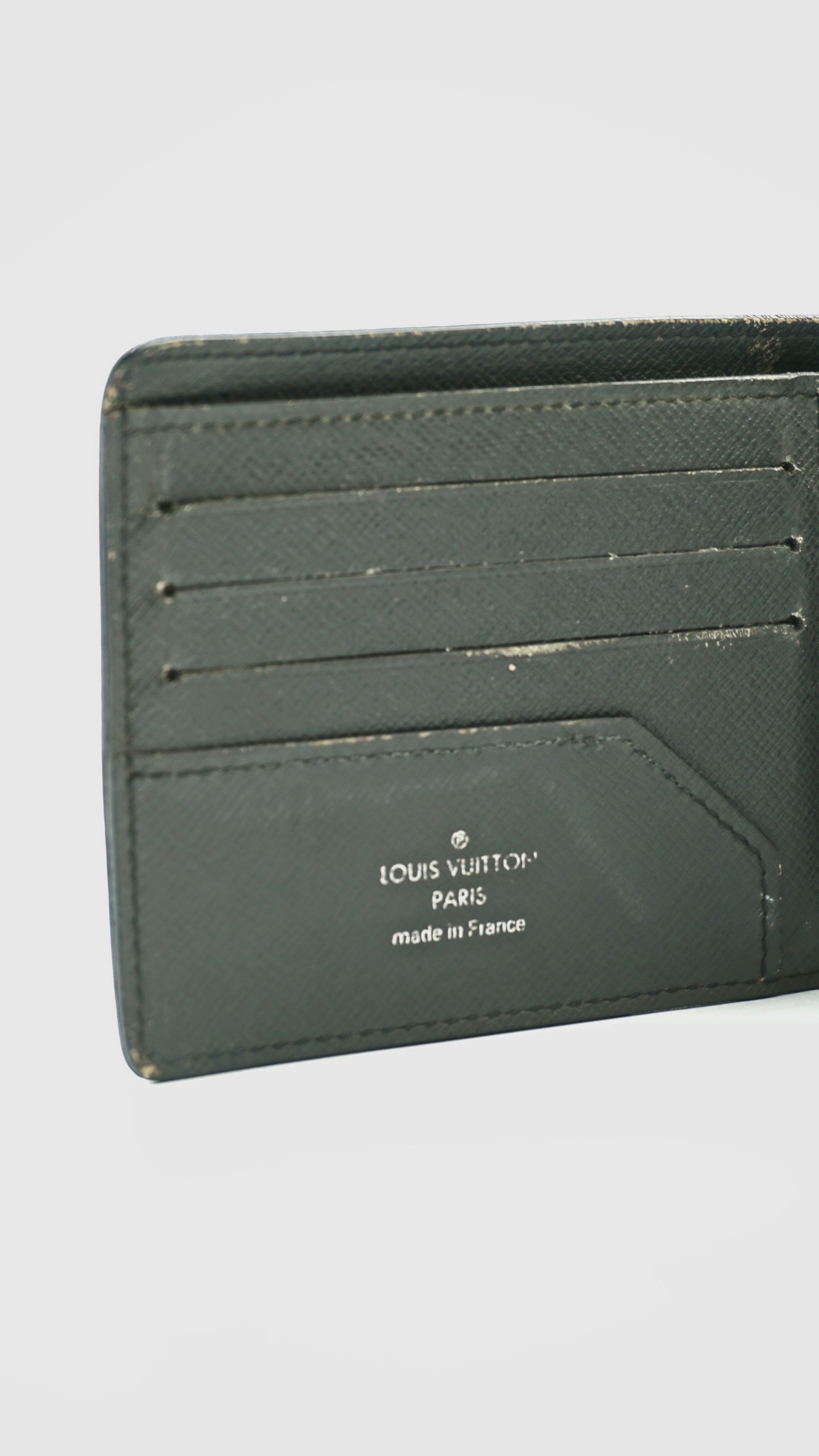 Louis Vuitton Black Taiga Multiple Wallet