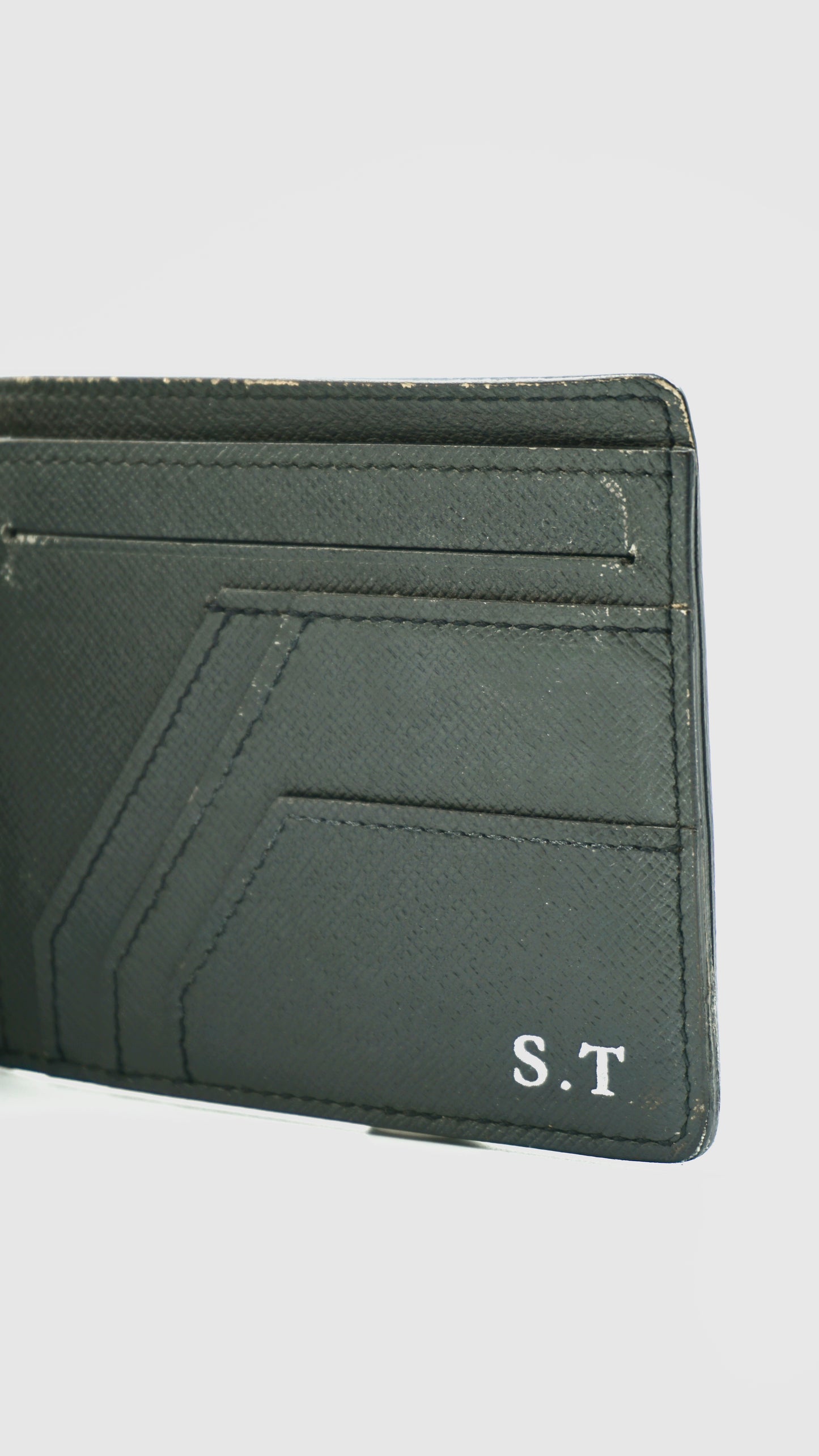 Louis Vuitton Black Taiga Multiple Wallet
