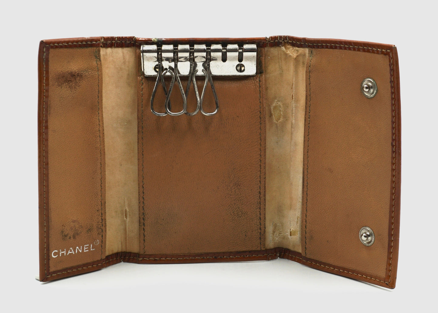 Chanel 6 Key Holder Tan