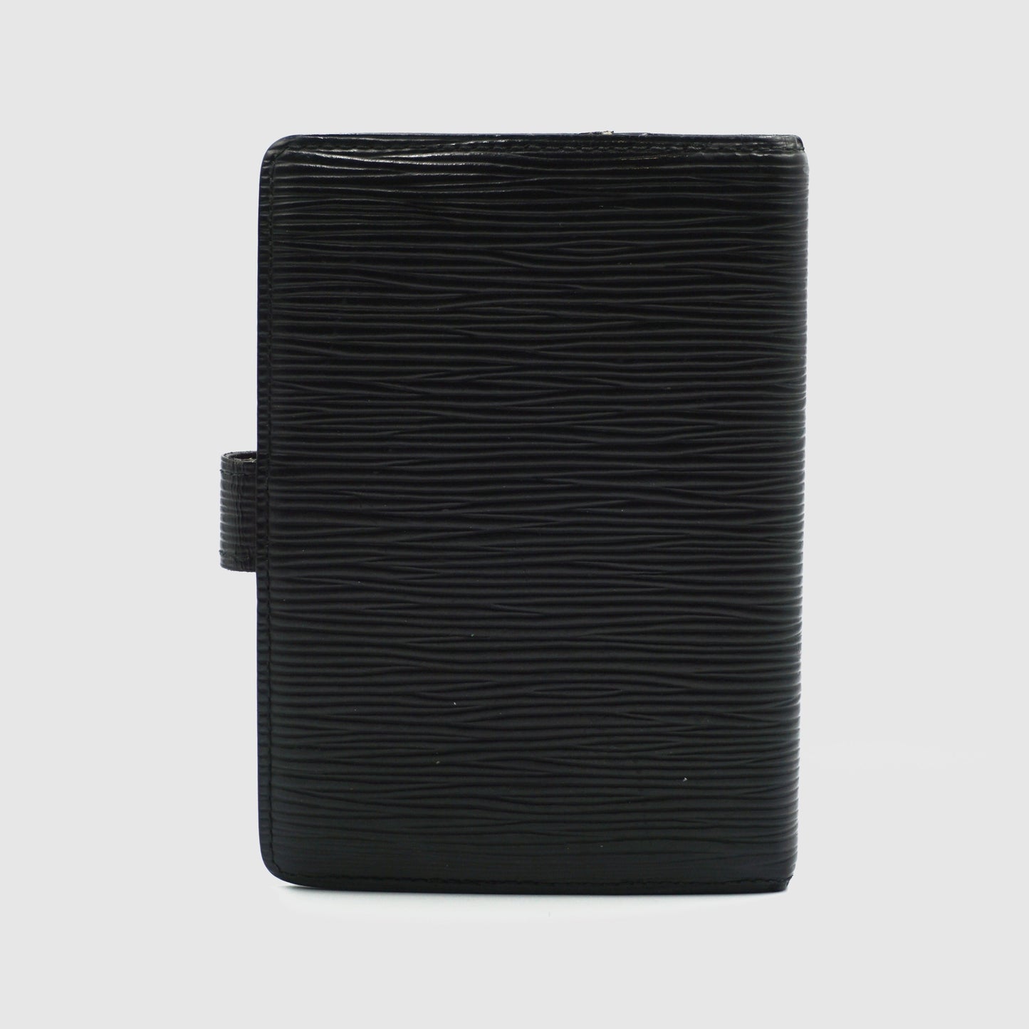 Louis Vuitton Black EPI Small Ring Agenda Wallet