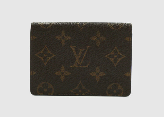Louis Vuitton Brown Monogram Card Pass Holder Wallet