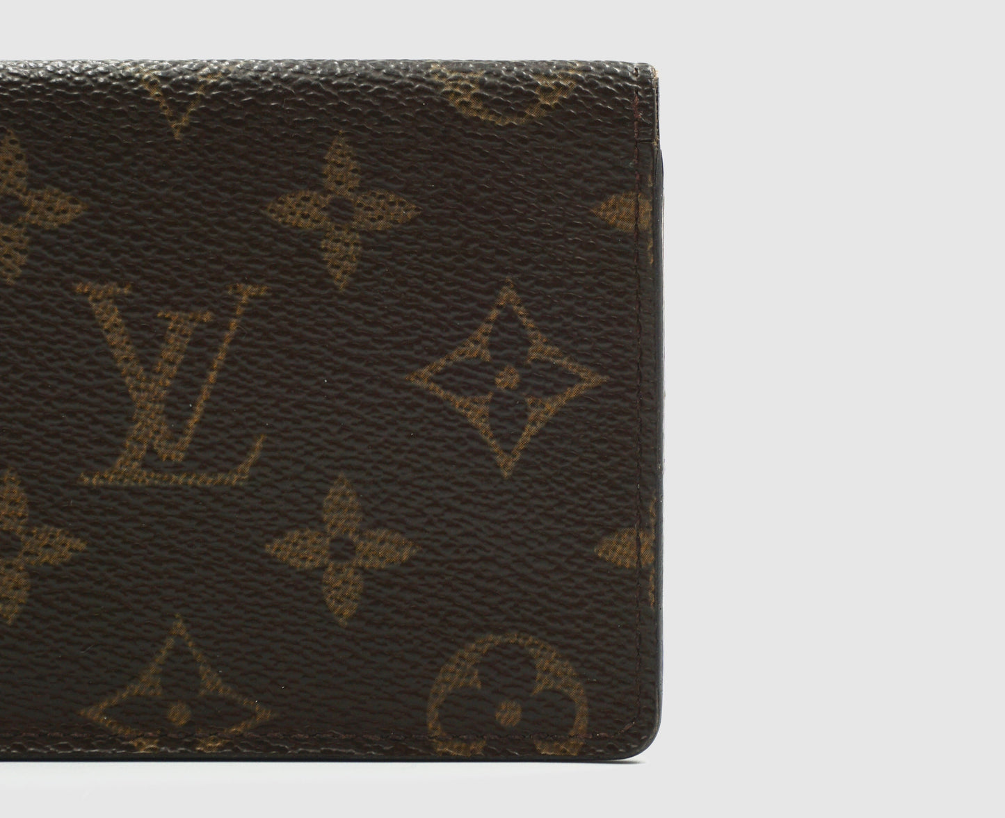 Louis Vuitton Brown Monogram Card Pass Holder Wallet