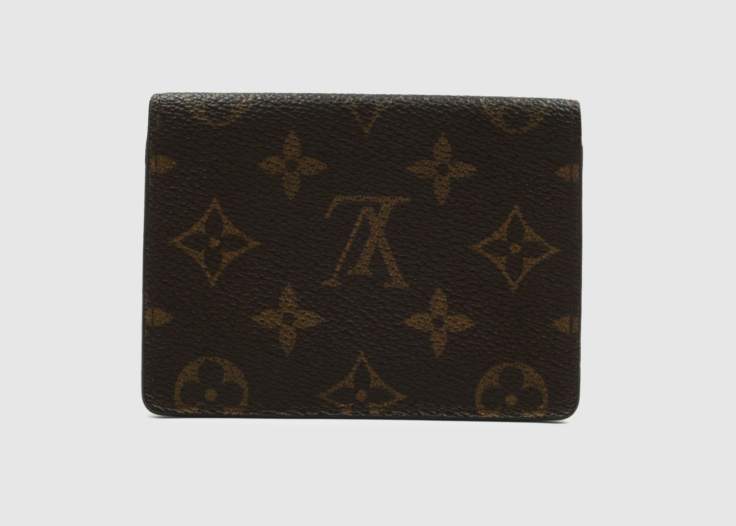 Louis Vuitton Brown Monogram Card Pass Holder Wallet