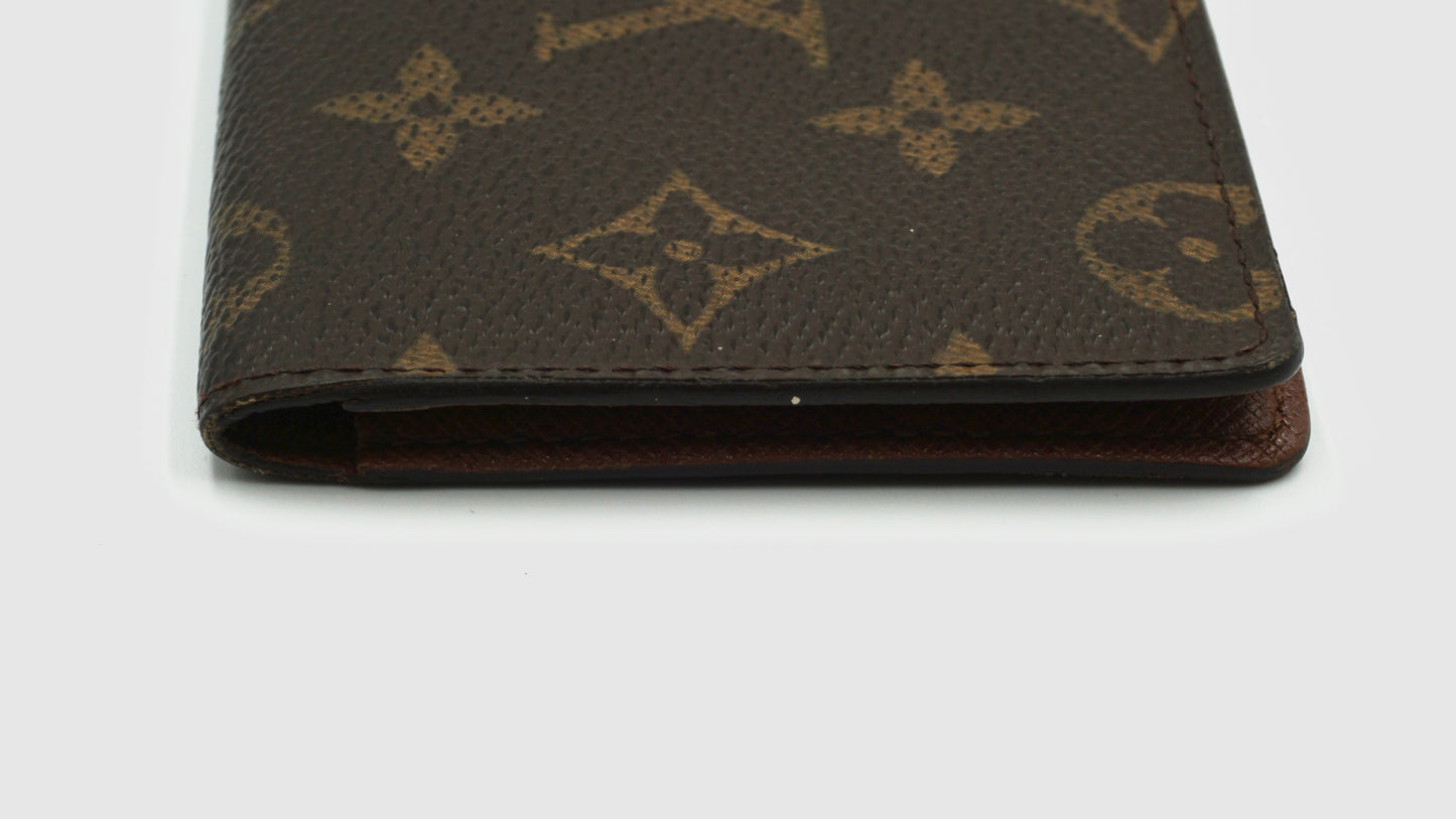Louis Vuitton Brown Monogram Card Pass Holder Wallet