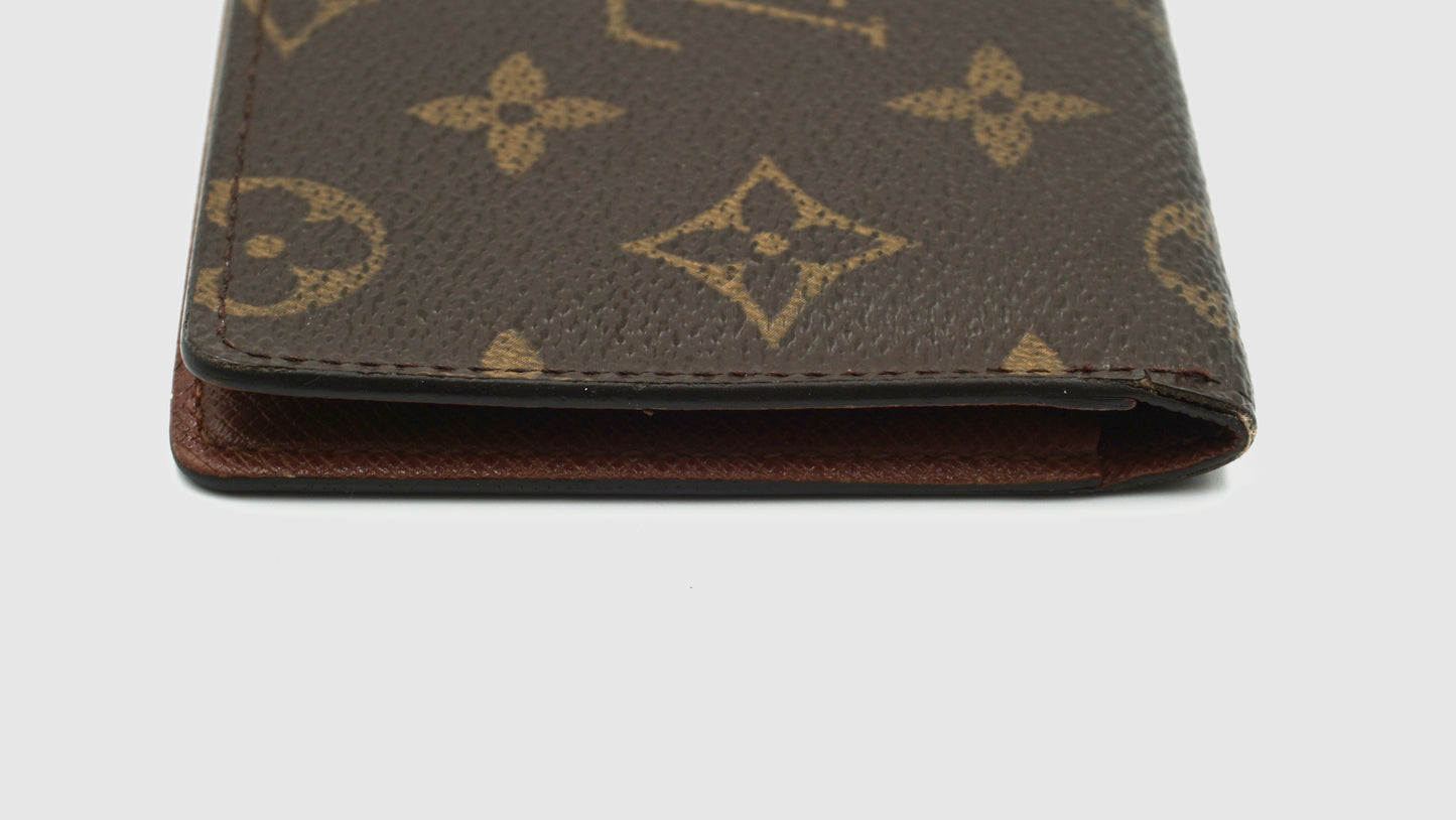 Louis Vuitton Brown Monogram Card Pass Holder Wallet