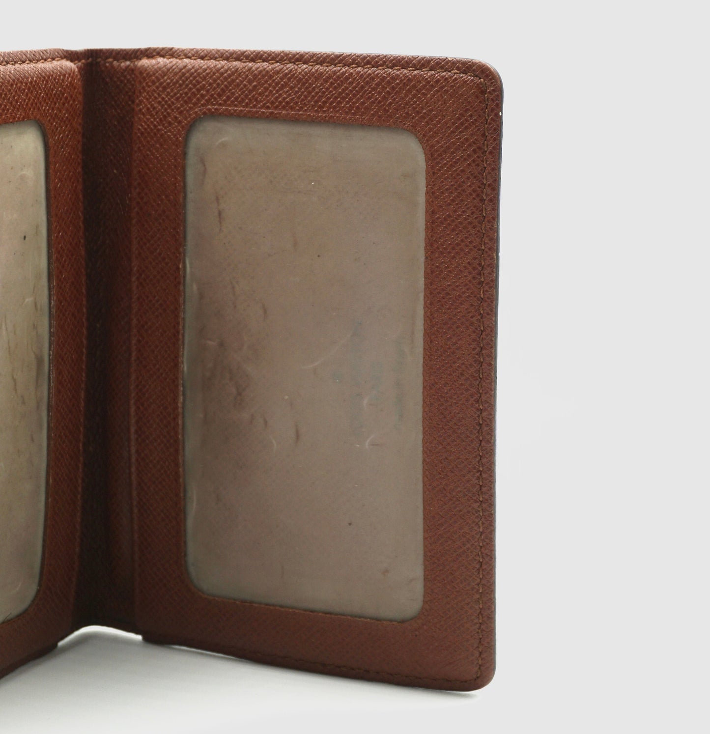 Louis Vuitton Brown Monogram Card Pass Holder Wallet