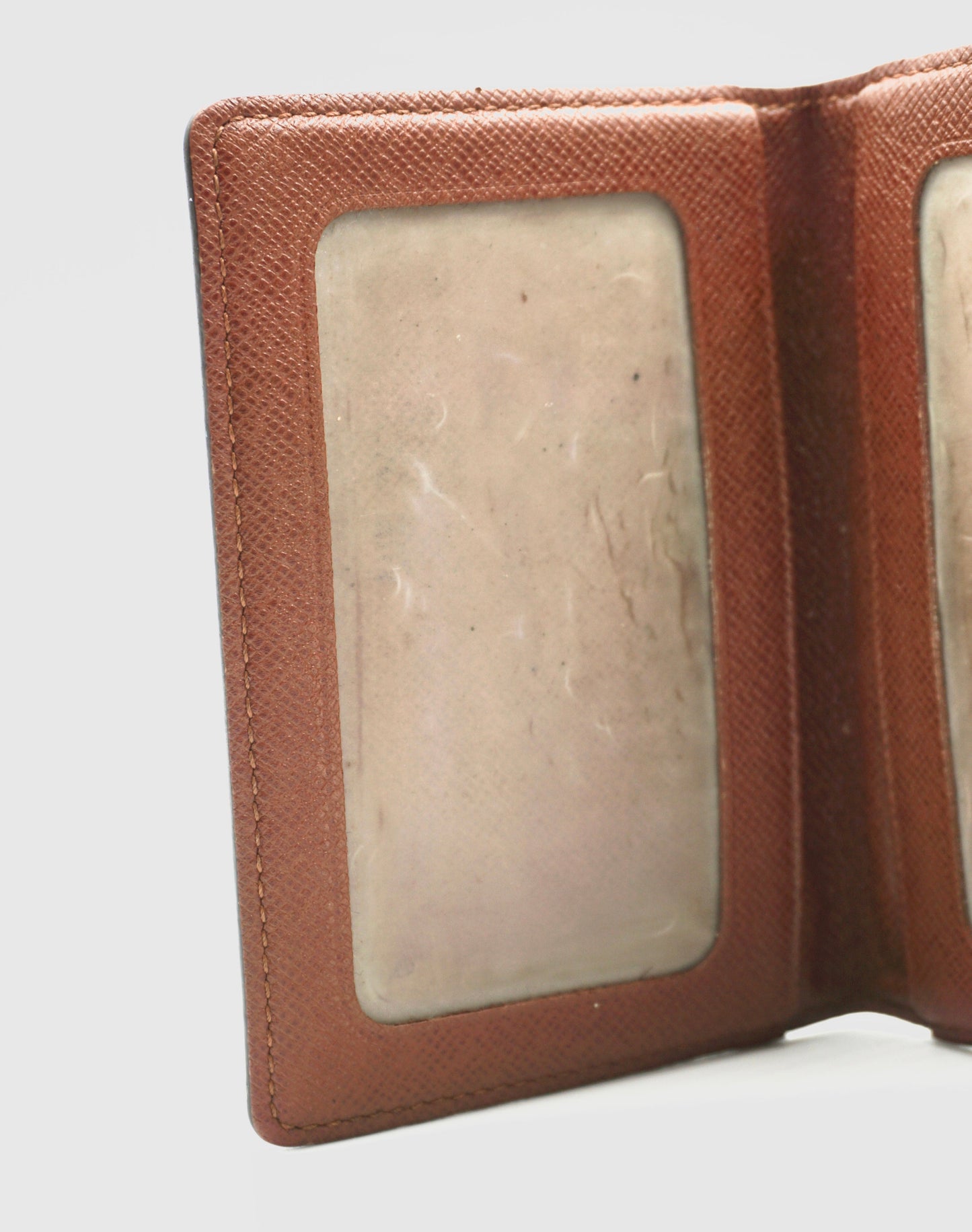 Louis Vuitton Brown Monogram Card Pass Holder Wallet
