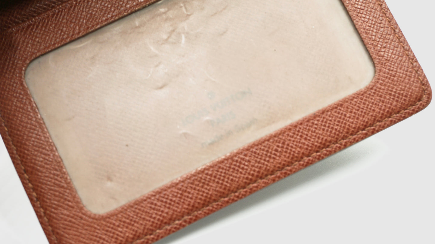 Louis Vuitton Brown Monogram Card Pass Holder Wallet