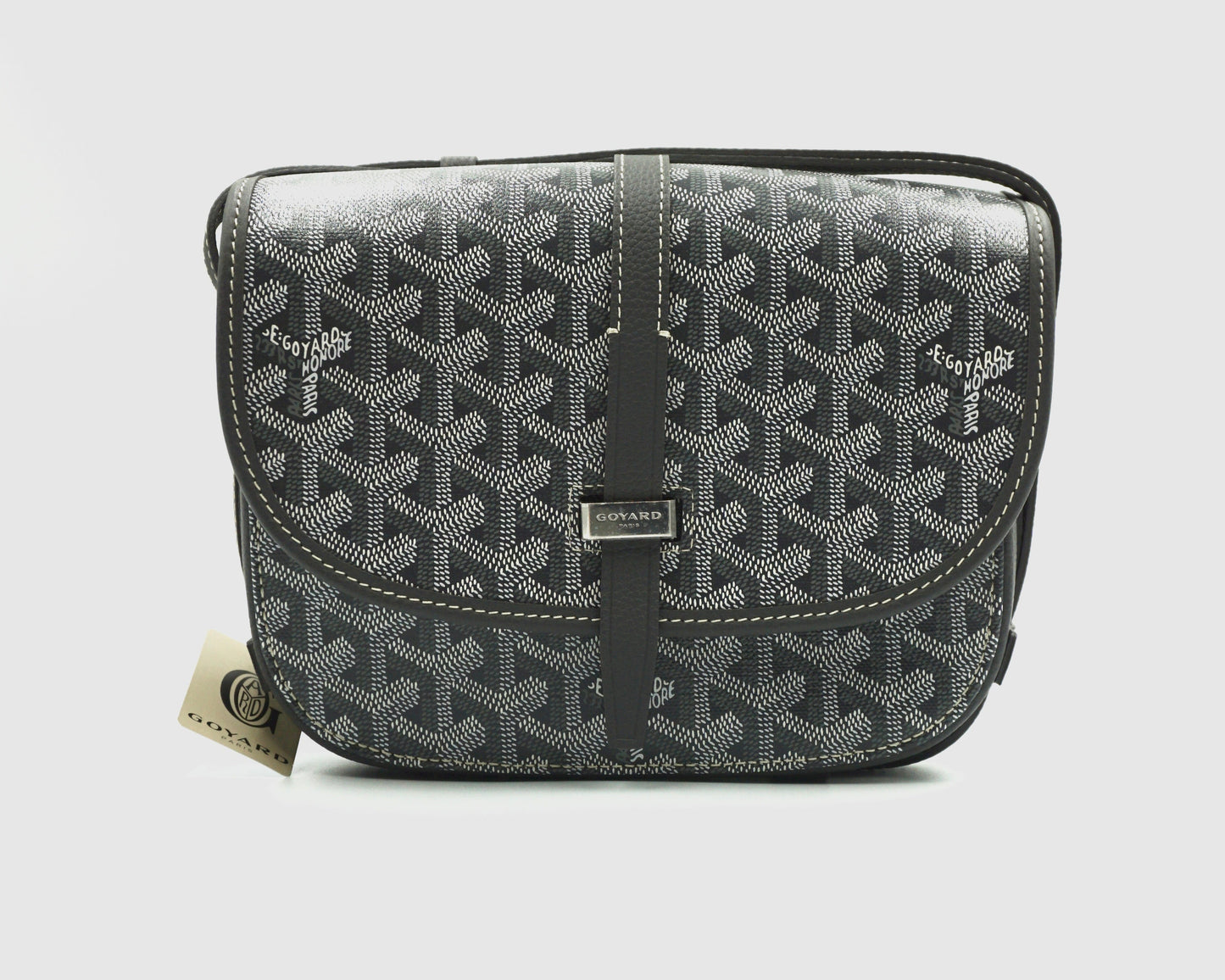Goyard Belvedere PM Messenger Bag Grey