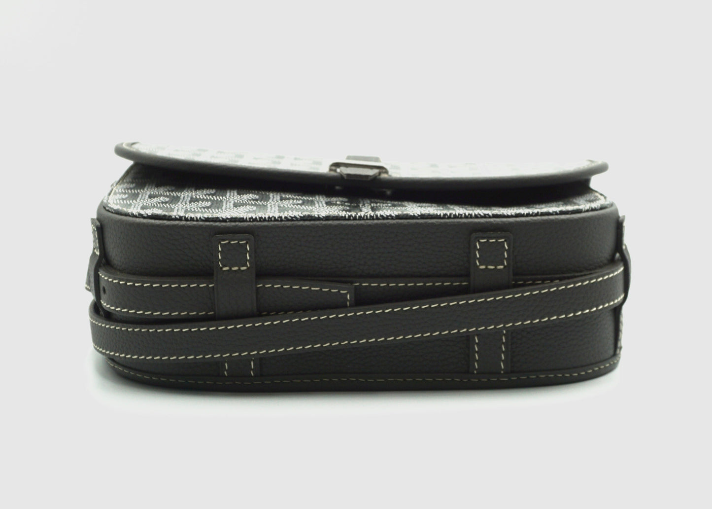 Goyard Belvedere PM Messenger Bag Grey