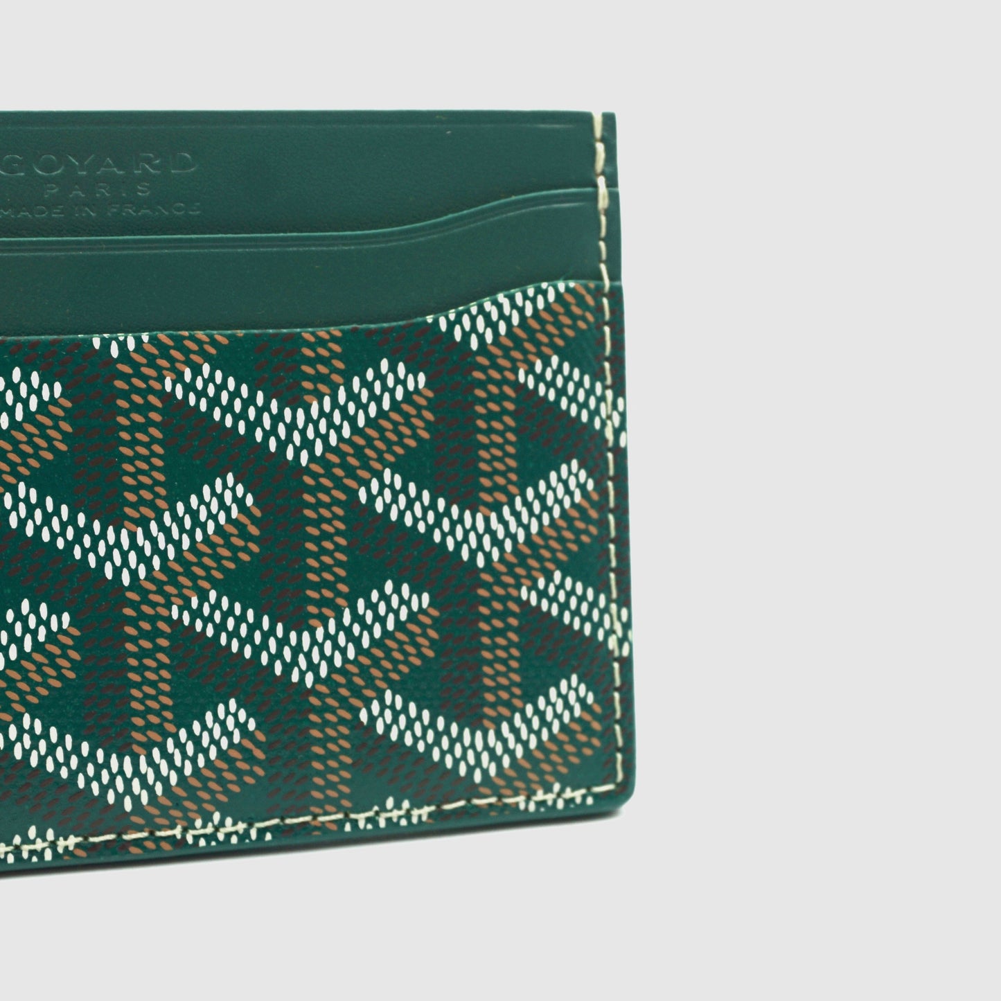 Goyard Saint Sulpice Card Holder Wallet 'Green"