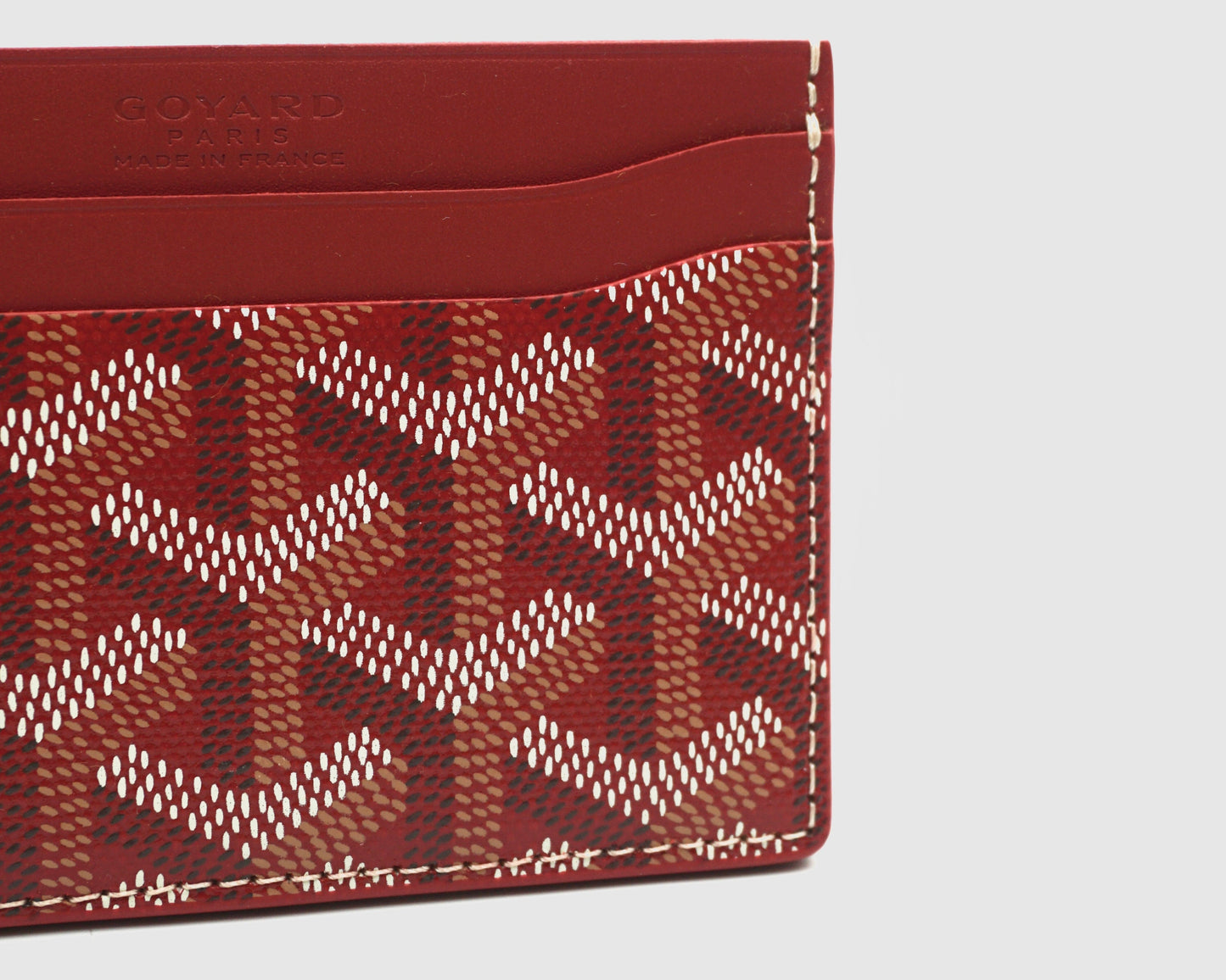 Goyard Saint Sulpice Card Holder Wallet 'Red'