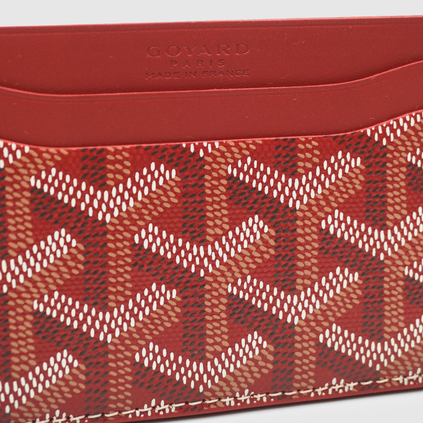 Goyard Saint Sulpice Card Holder Wallet 'Red'
