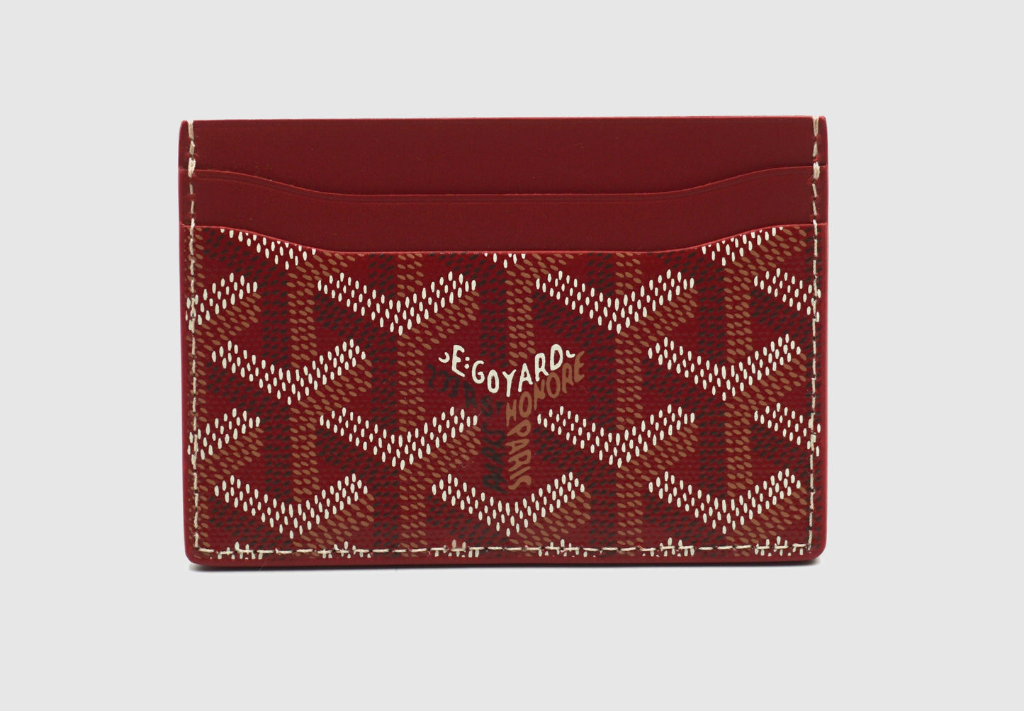 Goyard Saint Sulpice Card Holder Wallet 'Red'