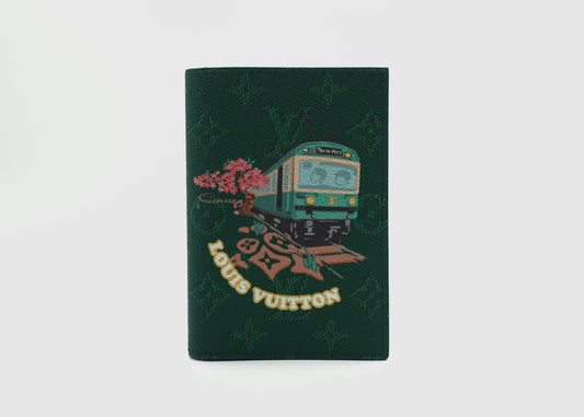 Louis Vuitton X Nigo Passport Cover Green