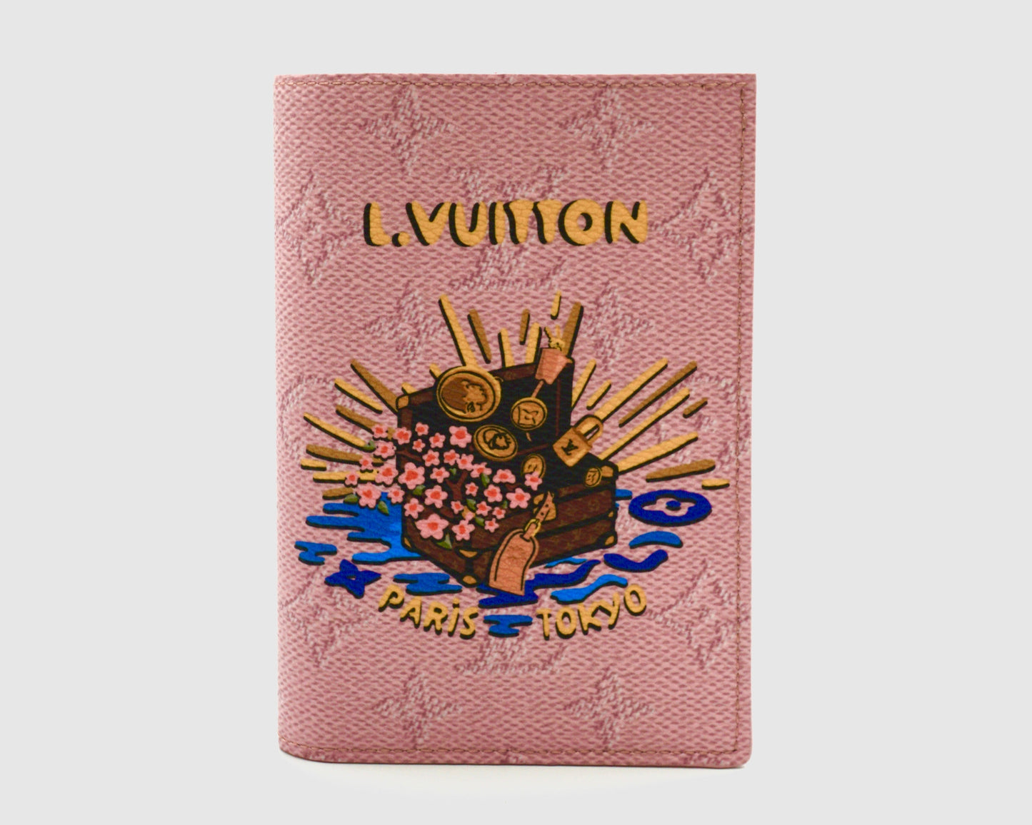 Louis Vuitton X Nigo Passport Cover Pink