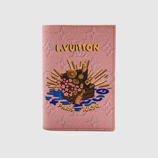 Louis Vuitton X Nigo Passport Cover Pink