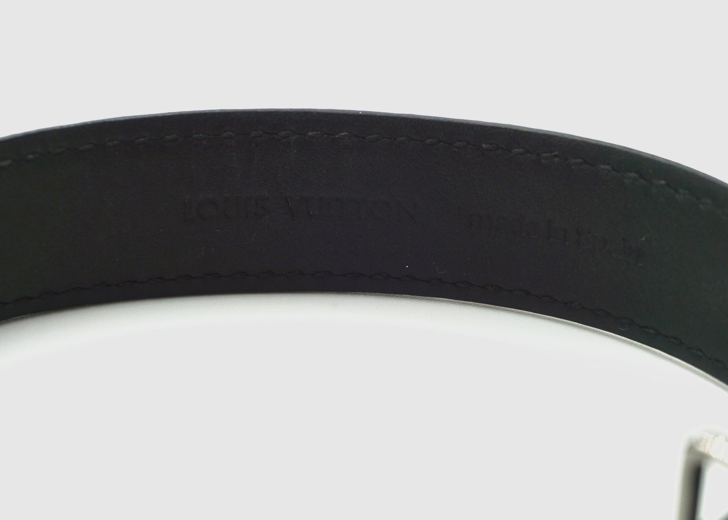 Louis Vuitton Slim Monogram Eclipse Mens Bracelet