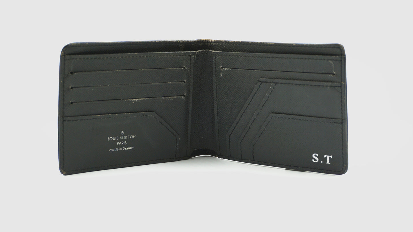 Louis Vuitton Black Taiga Multiple Wallet
