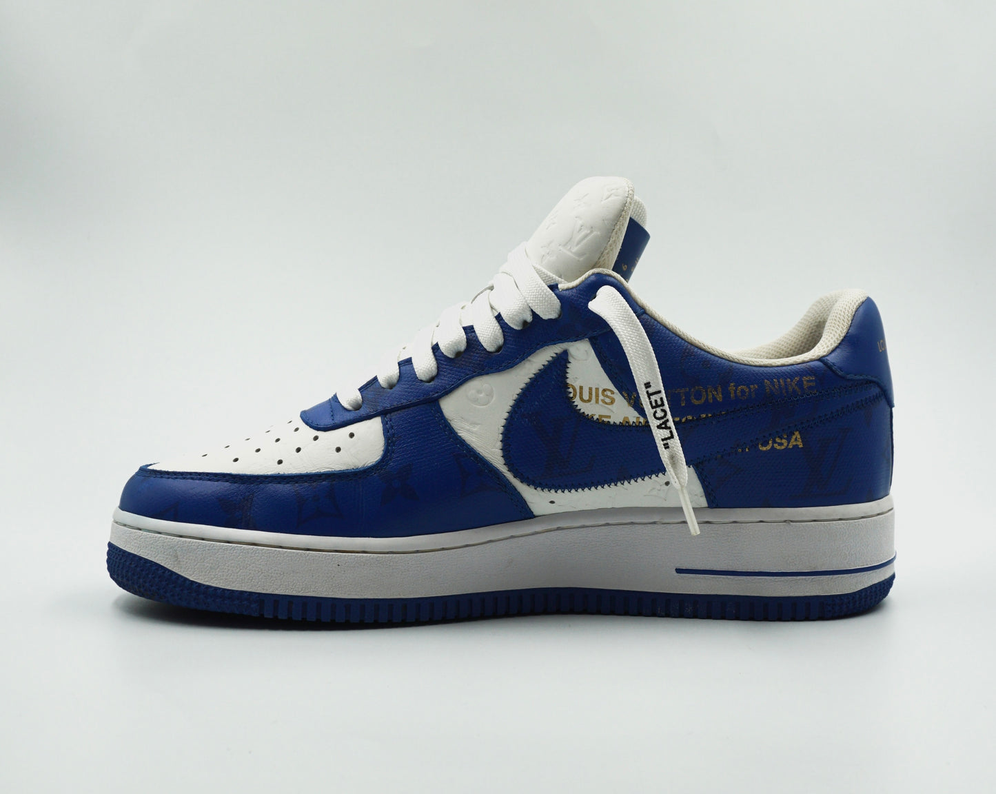 Louis Vuitton X Nike Air Force 1 Low by Virgil Abloh 'Royal Blue White'